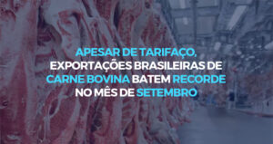 Analítica Negócios Internacionais - Apesar do tarifaço, exportações brasileiras de carne bovina batem recorde no mês de setembro​